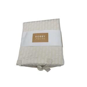 Bobby Berk 100% Cotton 400TC Sheet Set Beige Leaf